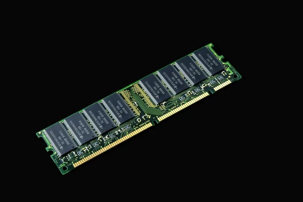 Close-up of computer memory chips representing space efficiency of bloom filter